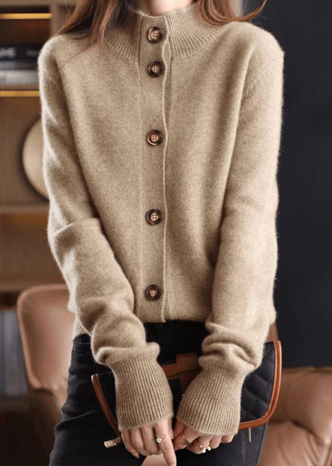 INGRID - GEBREID VEST MET ELEGANTE KNOPEN