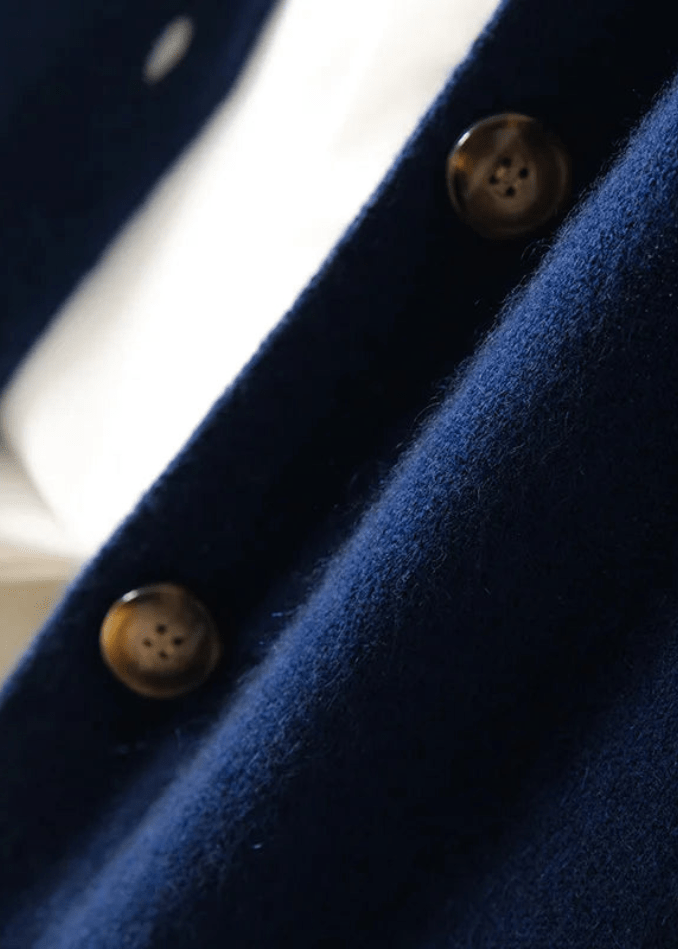 INGRID - GEBREID VEST MET ELEGANTE KNOPEN