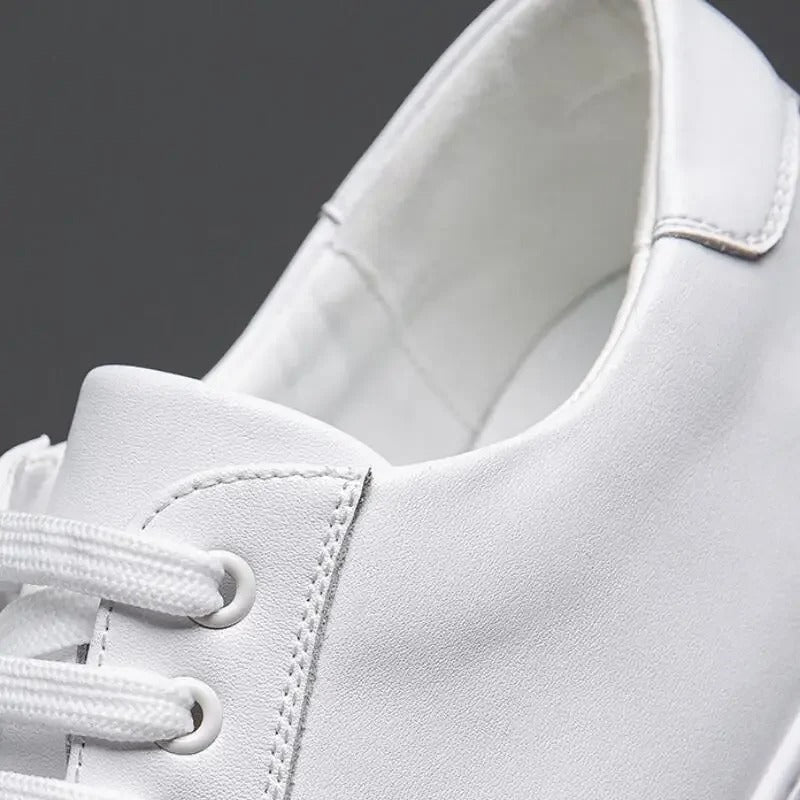 FABRICE - LEREN SNEAKERS