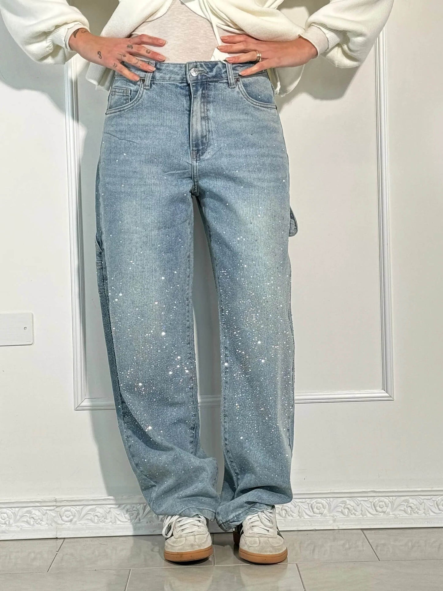 RUBY - JEANS MET DIAMANTEN
