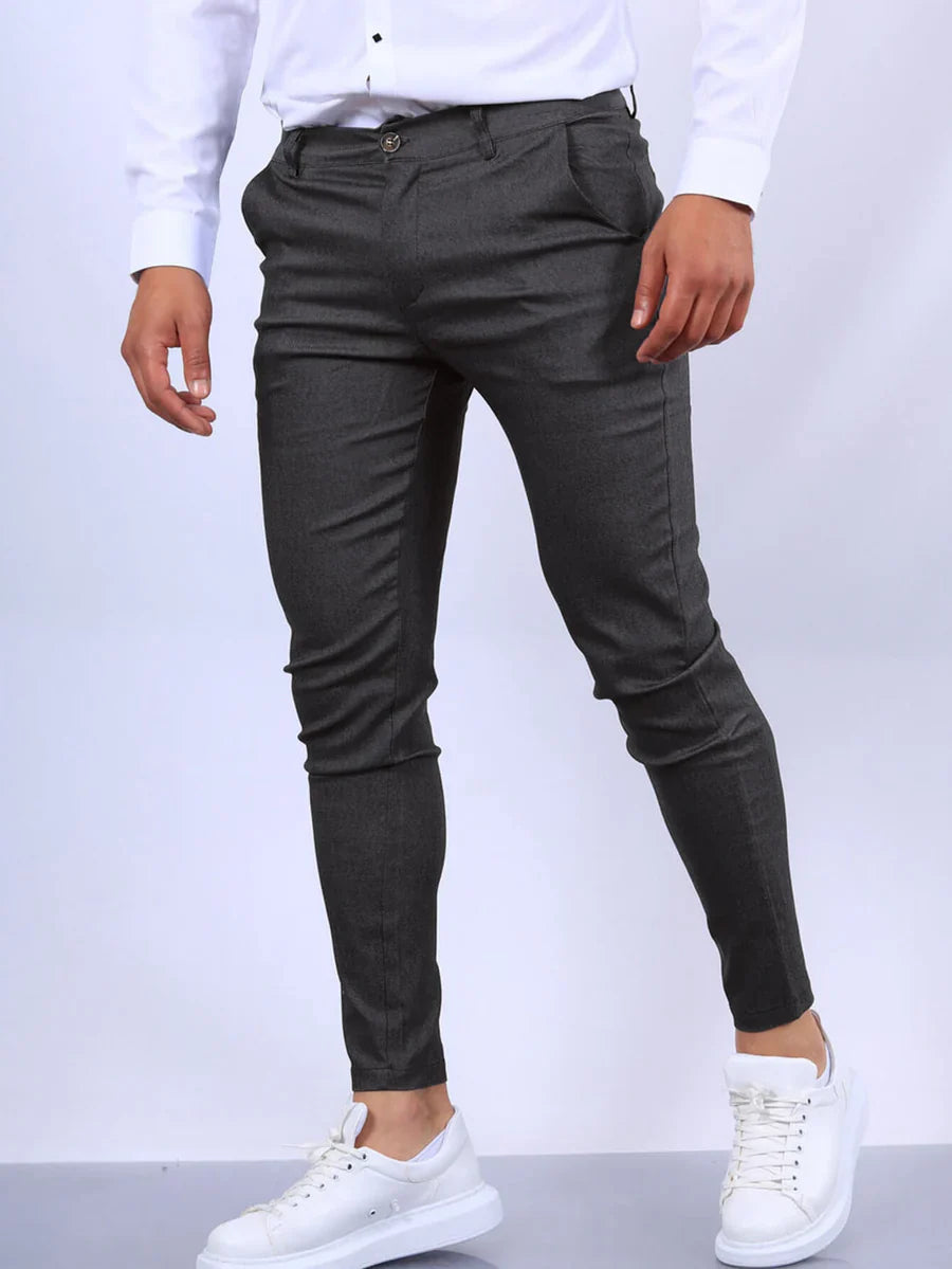 LENNARD - SLIM FIT BROEK MET ELASTIEK
