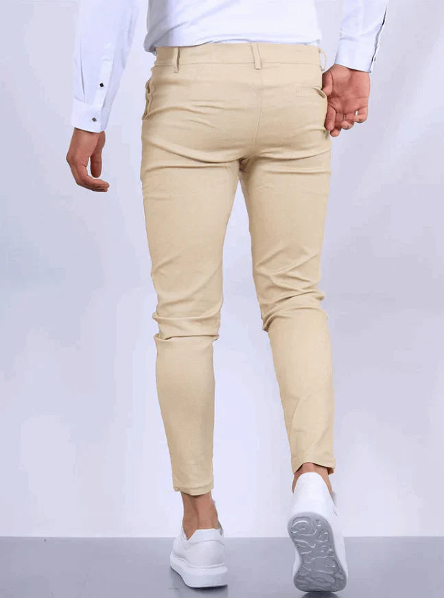 LENNARD - SLIM FIT BROEK MET ELASTIEK