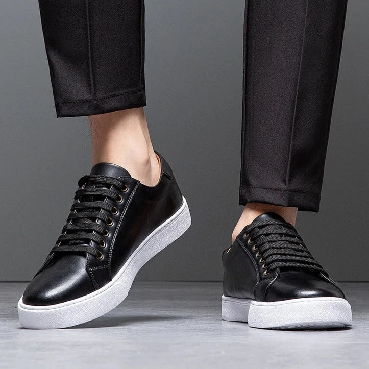 FABRICE - LEREN SNEAKERS
