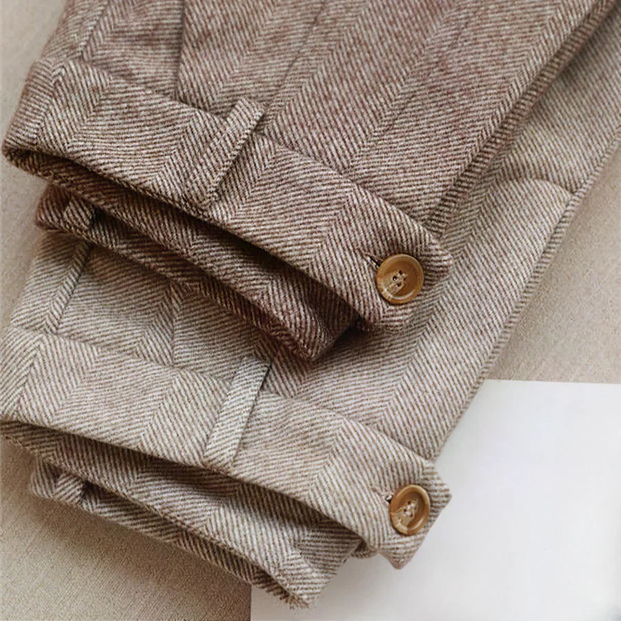 MIKE - ELEGANTE PANTALON VAN ZUIVER WOL
