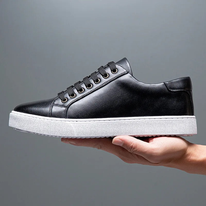 FABRICE - LEREN SNEAKERS