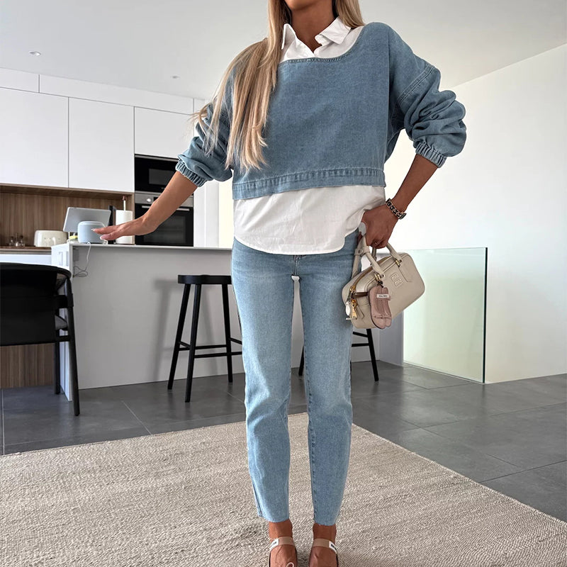 LORA - TWEE DELIGE SET VAN DENIM