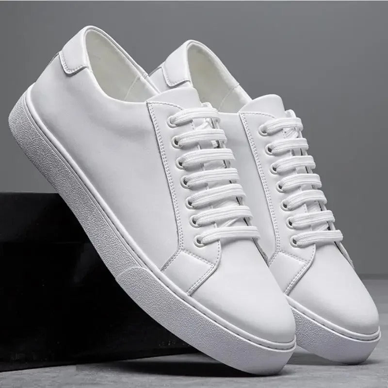 FABRICE - LEREN SNEAKERS