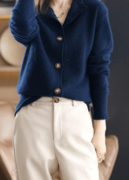 INGRID - GEBREID VEST MET ELEGANTE KNOPEN