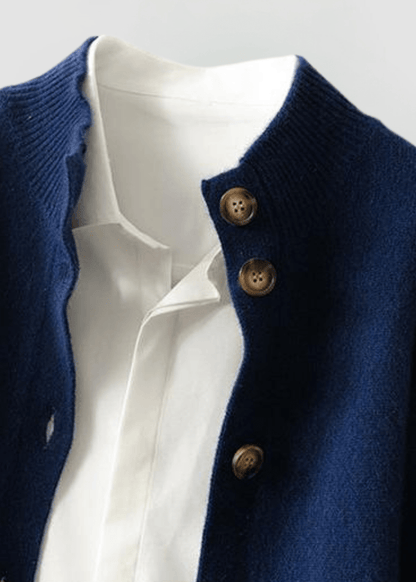 INGRID - GEBREID VEST MET ELEGANTE KNOPEN