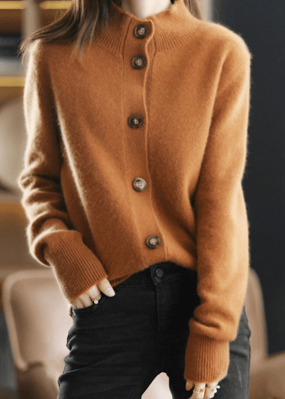 INGRID - GEBREID VEST MET ELEGANTE KNOPEN