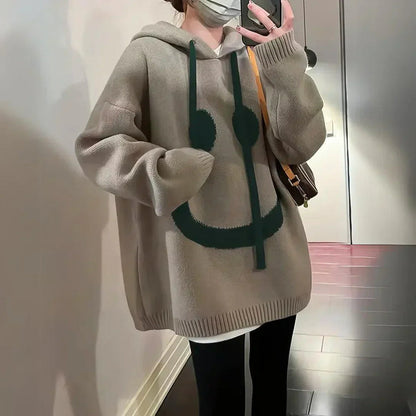 GERTRUD - OVERSIZED HOODIE MET SMILEY