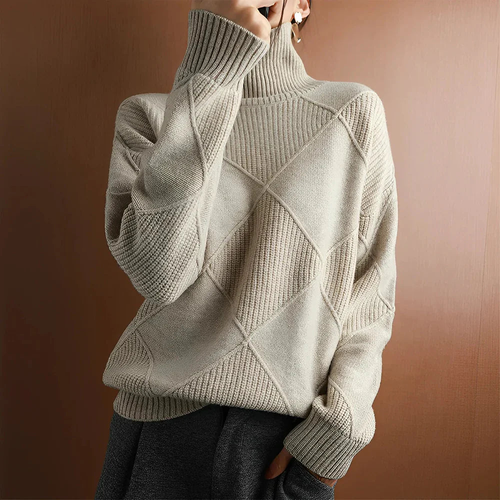YVONNE - ROLKRAGENPULLOVER