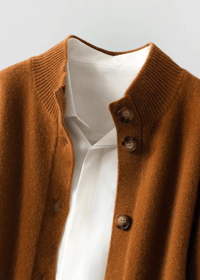 INGRID - GEBREID VEST MET ELEGANTE KNOPEN