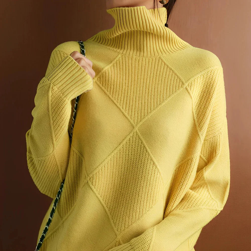 YVONNE - ROLKRAGENPULLOVER