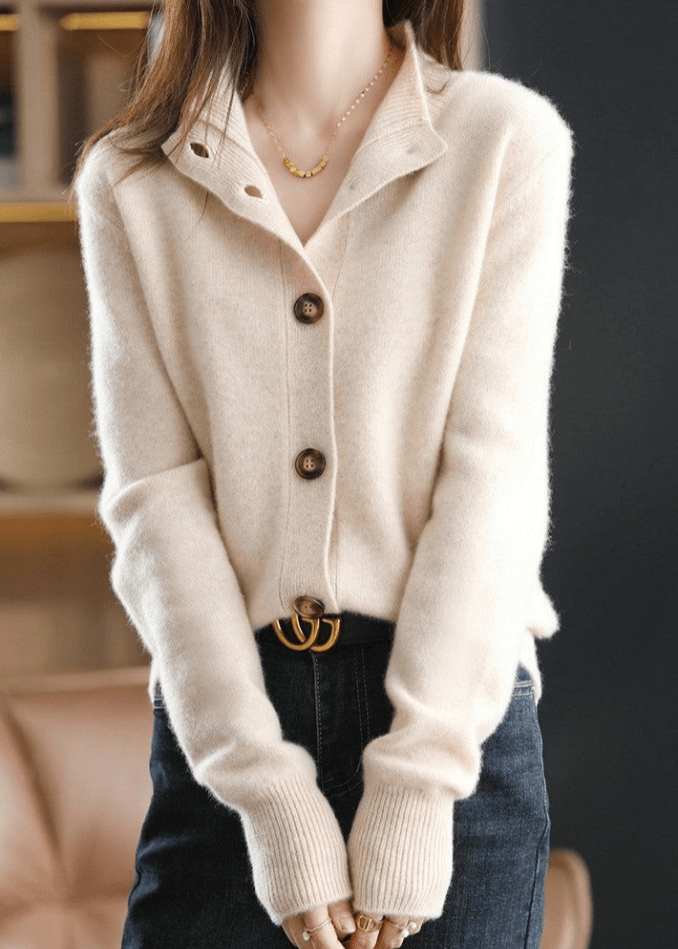 INGRID - GEBREID VEST MET ELEGANTE KNOPEN