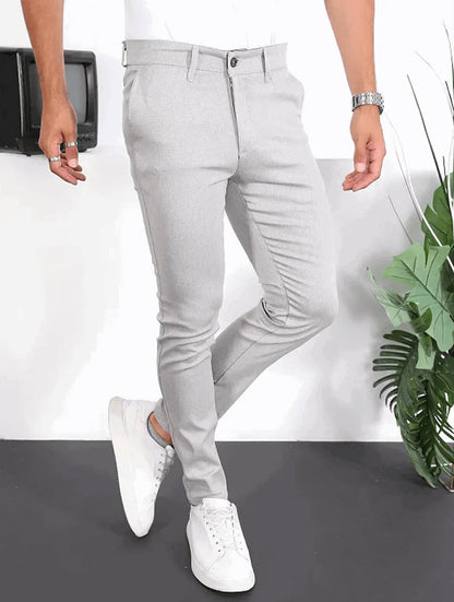 LENNARD - SLIM FIT BROEK MET ELASTIEK