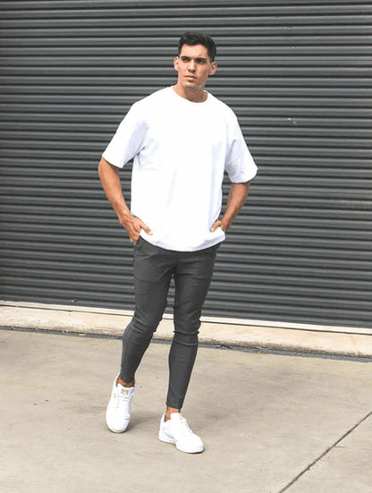 LENNARD - SLIM FIT BROEK MET ELASTIEK