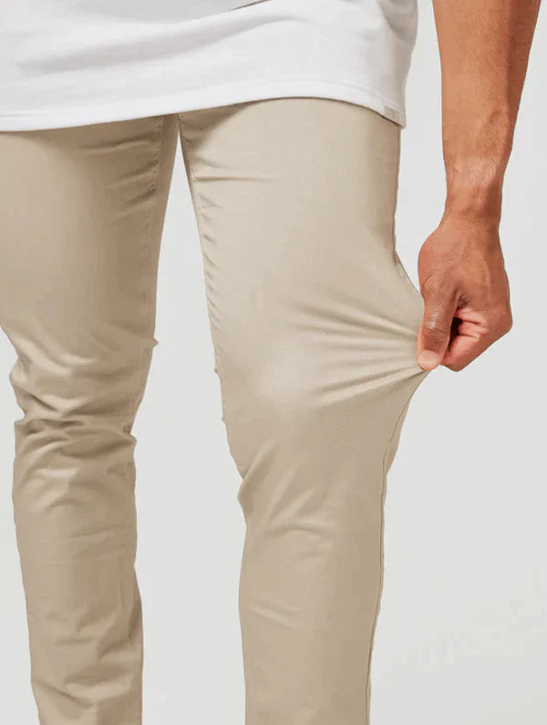 LENNARD - SLIM FIT BROEK MET ELASTIEK