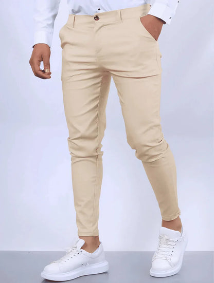 LENNARD - SLIM FIT BROEK MET ELASTIEK