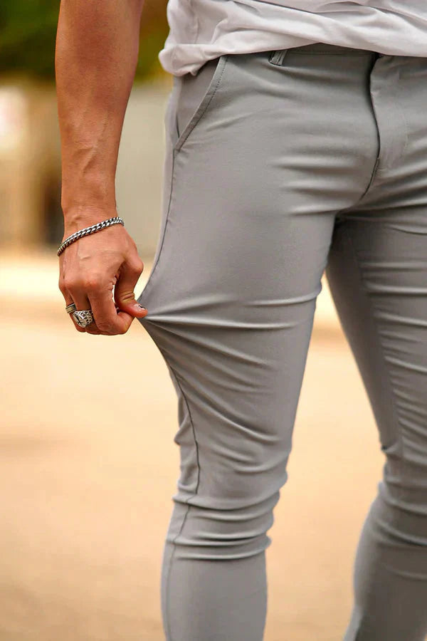 LENNARD - SLIM FIT BROEK MET ELASTIEK