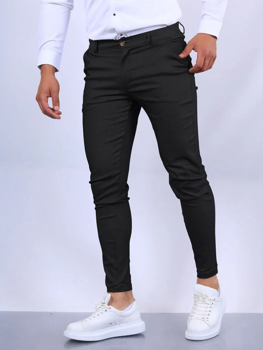 LENNARD - SLIM FIT BROEK MET ELASTIEK