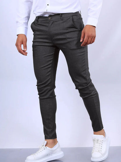 LENNARD - SLIM FIT BROEK MET ELASTIEK