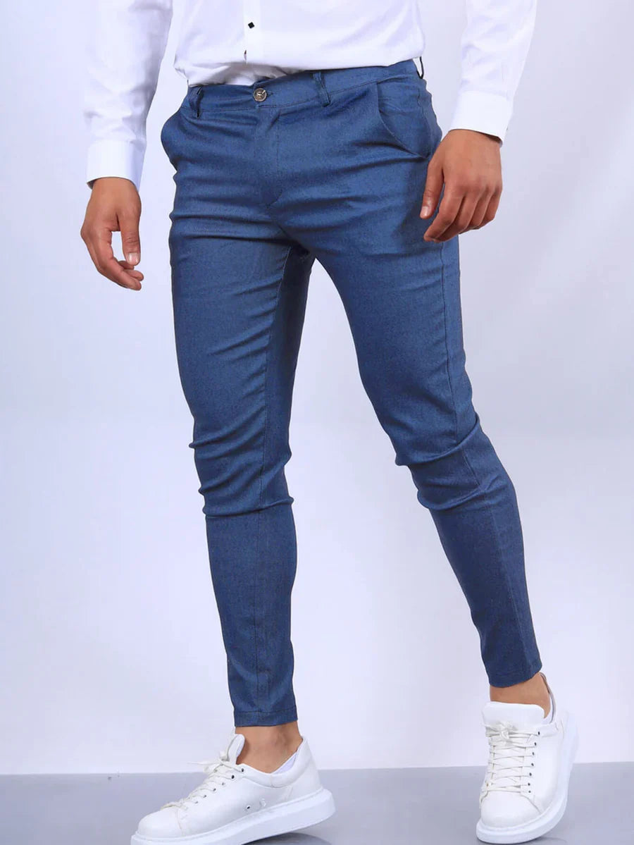 LENNARD - SLIM FIT BROEK MET ELASTIEK