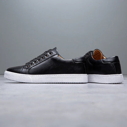 FABRICE - LEREN SNEAKERS