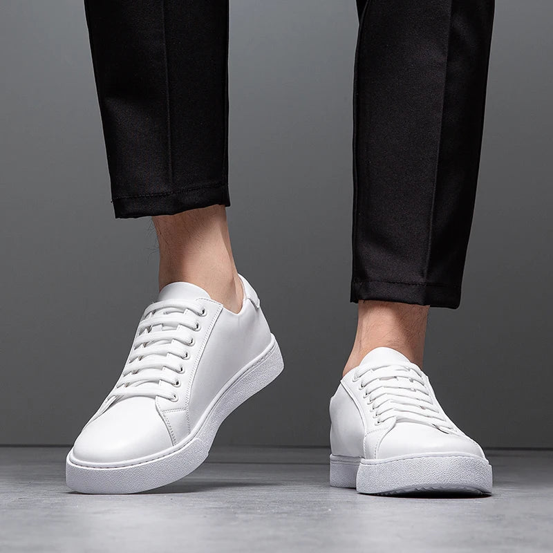 FABRICE - LEREN SNEAKERS