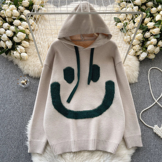 GERTRUD - OVERSIZED HOODIE MET SMILEY