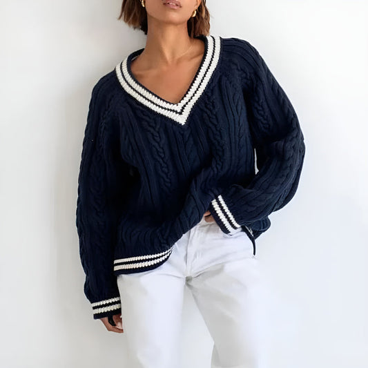 GABRIELE - V-HALS TRUI MET GROVE PATRONEN