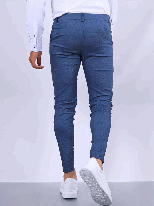 LENNARD - SLIM FIT BROEK MET ELASTIEK