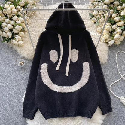 GERTRUD - OVERSIZED HOODIE MET SMILEY