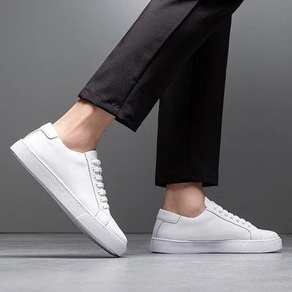 FABRICE - LEREN SNEAKERS