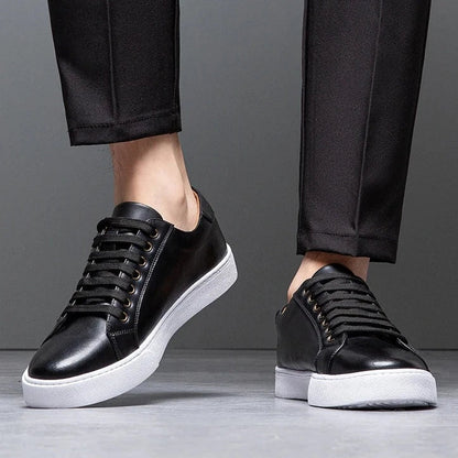FABRICE - LEREN SNEAKERS