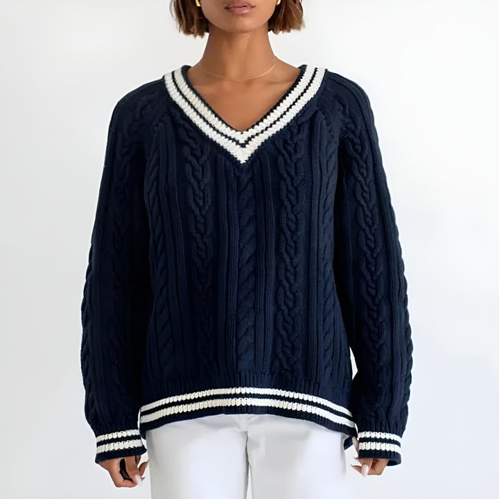 GABRIELE - V-HALS TRUI MET GROVE PATRONEN