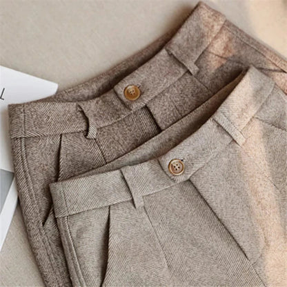 MIKE - ELEGANTE PANTALON VAN ZUIVER WOL