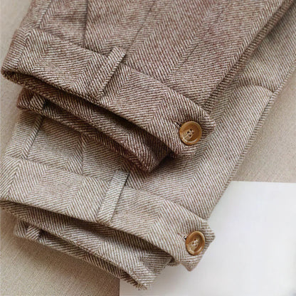 MIKE - ELEGANTE PANTALON VAN ZUIVER WOL