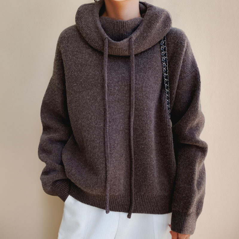 ZAIDA - TRUI VAN ZACHTE STOF IN OVERSIZE PASVORM