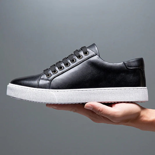 FABRICE - LEREN SNEAKERS