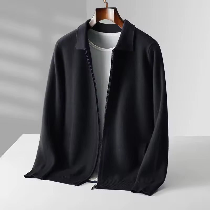EDWIN - FIJN GEBREID VEST MET RITS