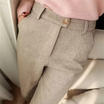 MIKE - ELEGANTE PANTALON VAN ZUIVER WOL