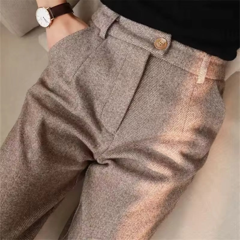 MIKE - ELEGANTE PANTALON VAN ZUIVER WOL