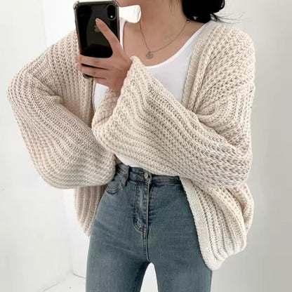 CHRISTA - OVERSIZED GEBREIDE VEST