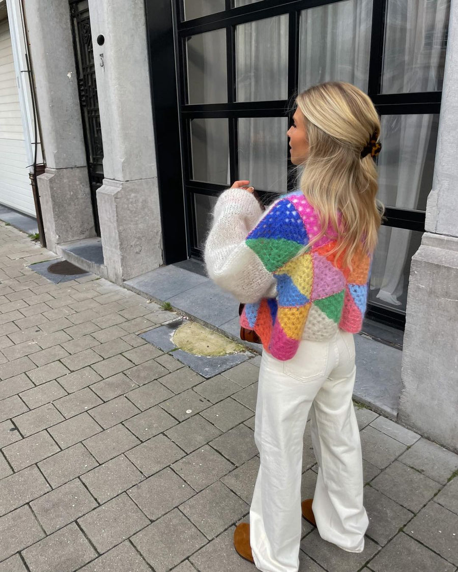 CRISTINA - GEKLEURDE GEBREIDE TRUI