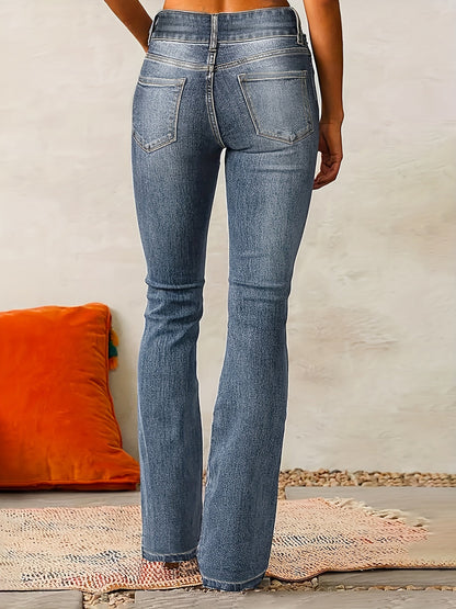 MELANIE - UITLOPENDE JEANS MET HOGE TAILLE