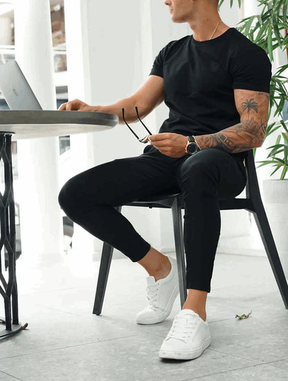 LENNARD - SLIM FIT BROEK MET ELASTIEK