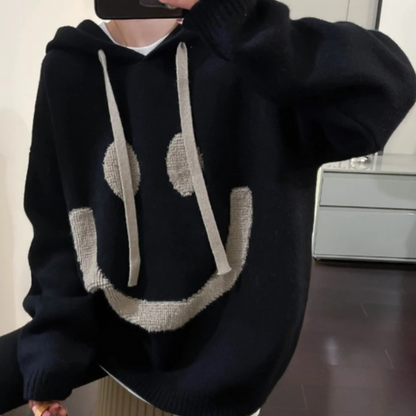GERTRUD - OVERSIZED HOODIE MET SMILEY