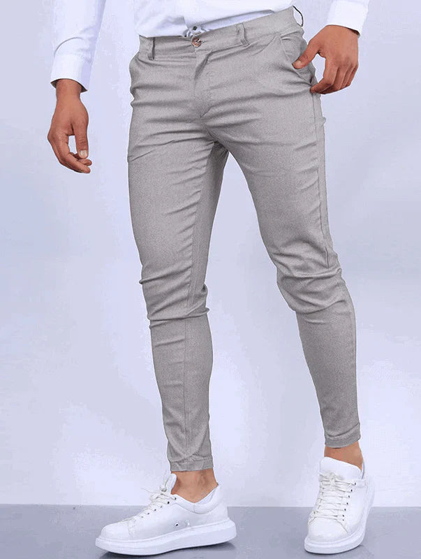 LENNARD - SLIM FIT BROEK MET ELASTIEK
