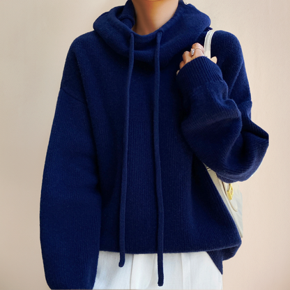 ZAIDA - TRUI VAN ZACHTE STOF IN OVERSIZE PASVORM
